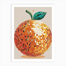 Mosaic Orange 3 Art Print