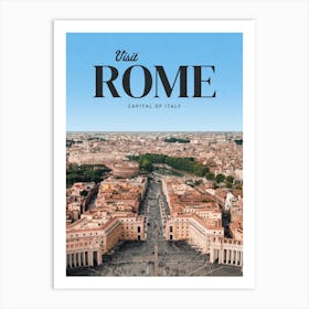 Rome Capital Of Italy Art Print