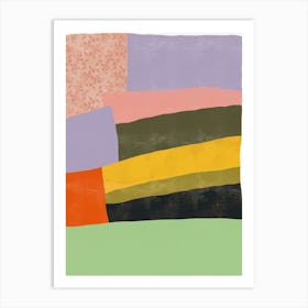 Abstract Painting collage Art Print