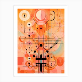 Energy And Vibrations Abstract Geometric 2 Art Print