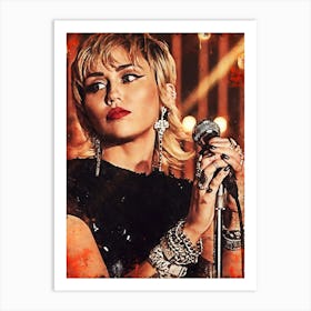 Miley Cyrus 9 Art Print