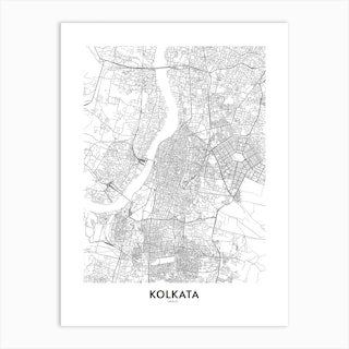 Louisville Map Art Print by multipliCITY - Fy