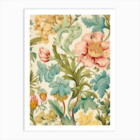 Floral Wallpaper 271 Art Print