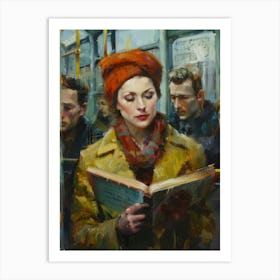 Woman Reading A Book 5 Art Print