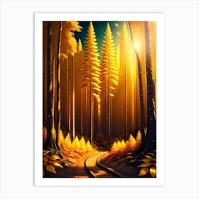 Forest Path 12 Art Print