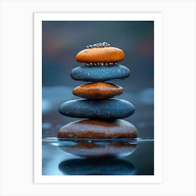 Balancing Stones 10 Art Print