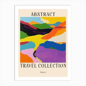 Abstract Travel Collection Poster Bulgaria 5 Art Print