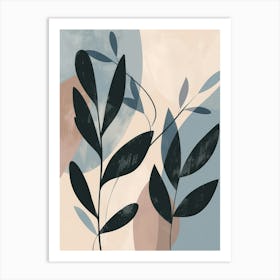 Abstract Leaves Canvas Print 4 Art Print