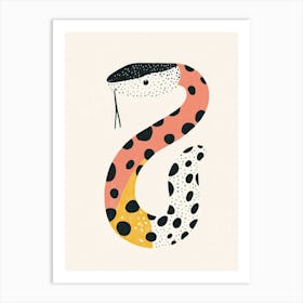 Snake Letter S Art Print