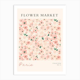 Flower Market Paris 1 Art Print