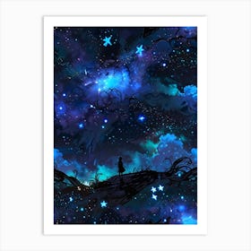 Galaxy Wallpaper Art Print