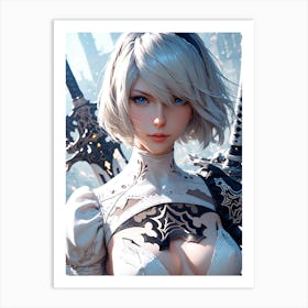 2B Nier Automata Art Print