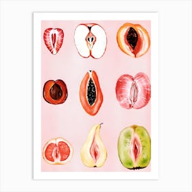 Fruit Slicing Art Print