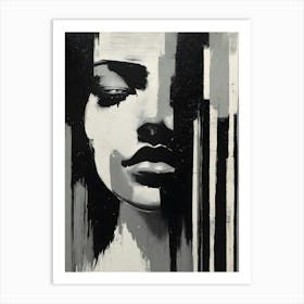 Black And White Painting 1 Art Print