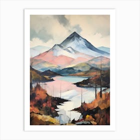 Ben Vorlich Loch Earn Scotland 3 Mountain Painting Art Print
