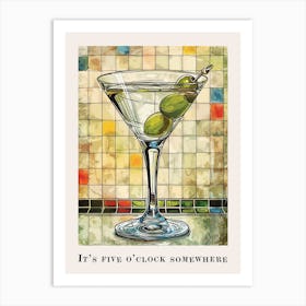 It S Five O Clock Somewhere Tile Poster 4 Art Print