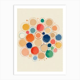 Watercolor Circles Art Print