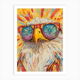 Eagle With Sunglasses 12 Póster