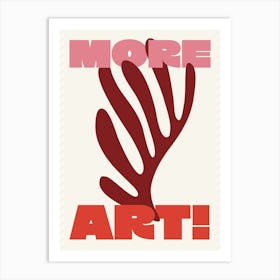 More Art Matisse - Red And Pink Art Print