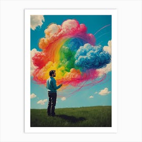 Rainbow Cloud Art Print