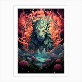 Dragon Of Fire Art Print