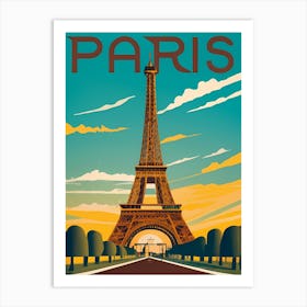 Vintage Poster Paris Travel Art Print