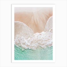 Aerial Photo Art Sea Bliss Art Print