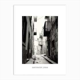 Poster Of Split, Croatia, Photography In Black And White 4 Art Print