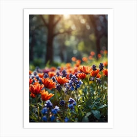 Flowers In The Park Art Print