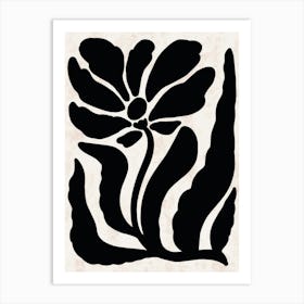 Black And White Flower 1 Art Print