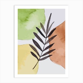 Watercolor Leaf Art Print