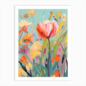 Tulips In Bloom Art Print