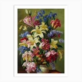 Lilies Painting 1 Flower Art Print