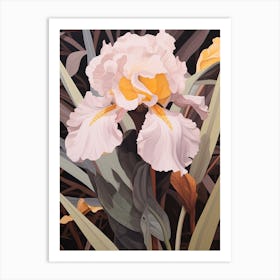 Flower Illustration Iris 4 Art Print