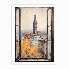 Winter Cityscape Strasbourg France 1 Art Print