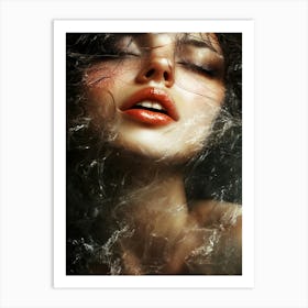 Sexy Woman In Water Art Print