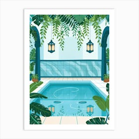 Indoor Swimming Pool Art Print