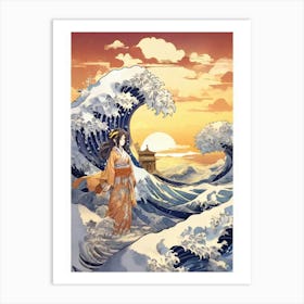 Great Wave Off Kanagawa 3 Art Print