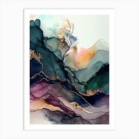 Marble Abstract Painting Art Print