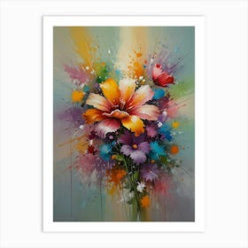 Colorful Flowers 11 Art Print