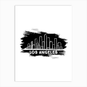 Los Angeles Skyline Art Print