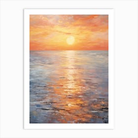 Sunset Over The Ocean 27 Art Print