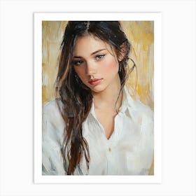 Portrait Of A Girl Art Print