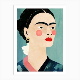 A Portrait Of Frida | Illustration of Frida Kahlo| Celebrity Portrait Art Painting Art Print
