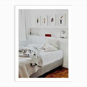 White Bedroom Art Print