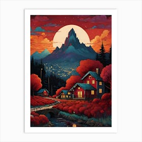 House In The Mountains Art Print