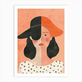 Girl In A Hat 17 Art Print