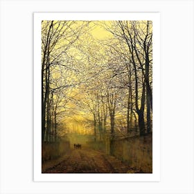 John Atkinson Grimshaw (British, 1836–1893) October Gold, 1889 in HD Remastered Art Print