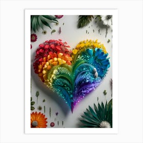 Rainbow Heart 1 Art Print