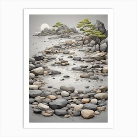 Rocks In The Water Art Print